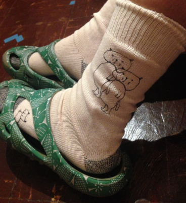 sanaePオリジナル靴下「ねこちゃん」¥550